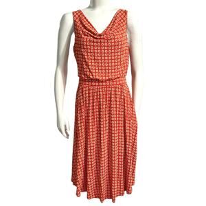 Anthropologie Maeve Brianne Cowl Neck Floral Dress